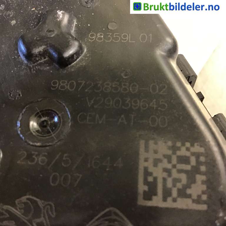 Spjeldhus til Ford C-Max 2015-2019 (Type II, Fase 2)  (FORD|FM5Q-9E926-AA|V29039645|9807238580-02)