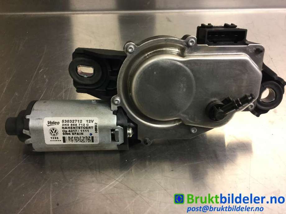 Viskermotor bakrute til VW Caddy 2010-2015 (Type III, Fase 2)  (VOLKSWAGEN|2K0 955 712 C|53032712|)