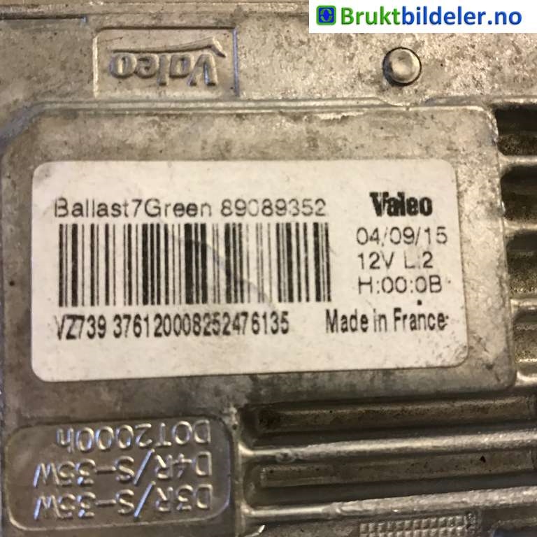 Styreenhet xenon/ballast til Ford C-Max 2015-2019 (Type II, Fase 2)  (FORD|AM51-12K072-AA|)