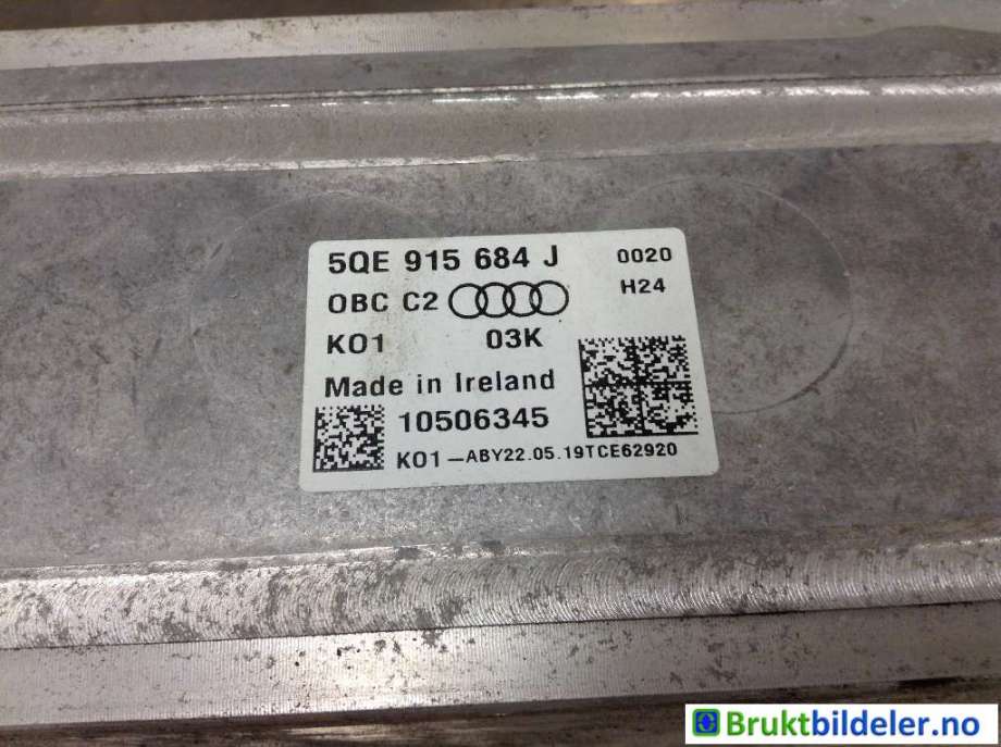 Batterilader (OBC - On Board Charger) til Audi e-tron 2018-->>  (AUDI|5QE 915 684 J|)