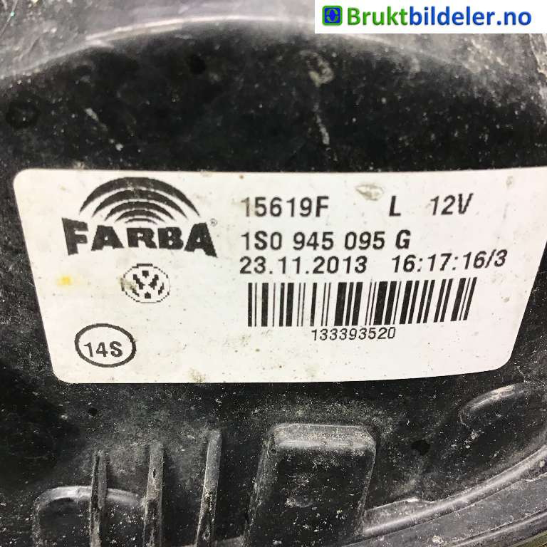 Baklykt venstre til VW E-Up 2013-2019  (VOLKSWAGEN|1S0 945 095 G|)