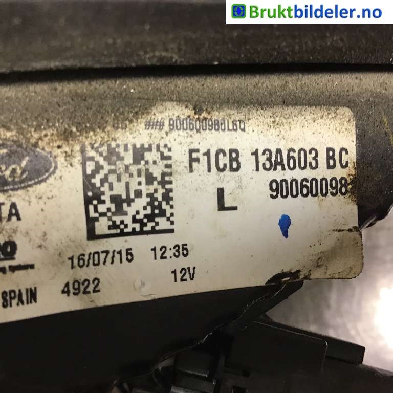 Baklykt venstre indre til Ford C-Max 2015-2019 (Type II, Fase 2)  (FORD|F1CB-13A603-BE|90060098|F1CB-13A603-BC)