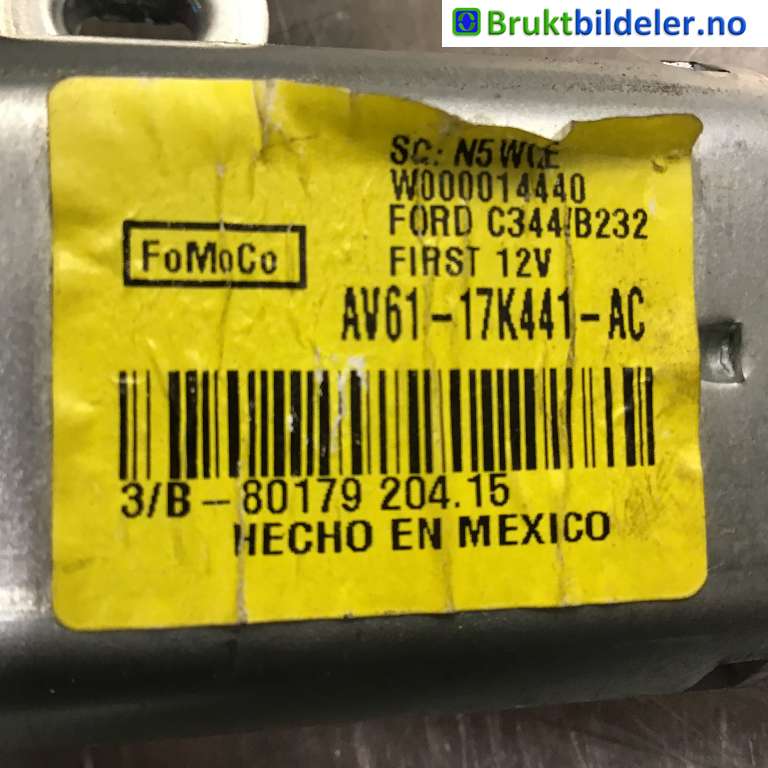 Viskermotor bakrute til Ford C-Max 2015-2019 (Type II, Fase 2)  (FORD|AV61-17K441-AC|W000014440)