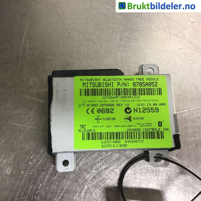 Styreenhet bluetooth til Mitsubishi Outlander, 2012-2015 (Type III, Fase 1)  (MITSUBISHI|8785A052)