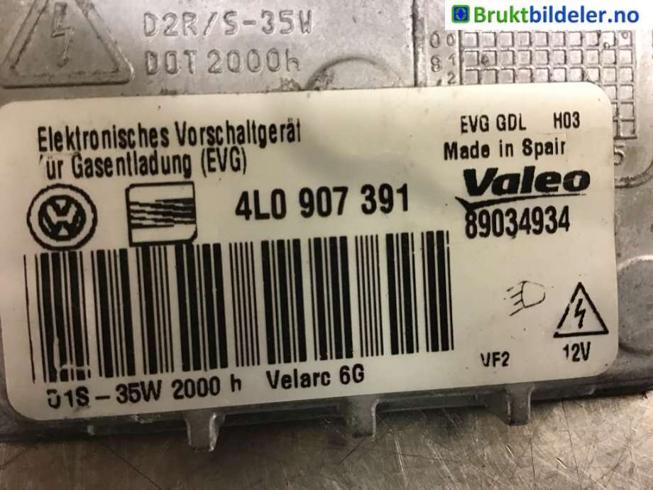Styreenhet xenon/ballast til VW Scirocco 2008-2013  (VOLKSWAGEN|4L0 907 391|89034934|)