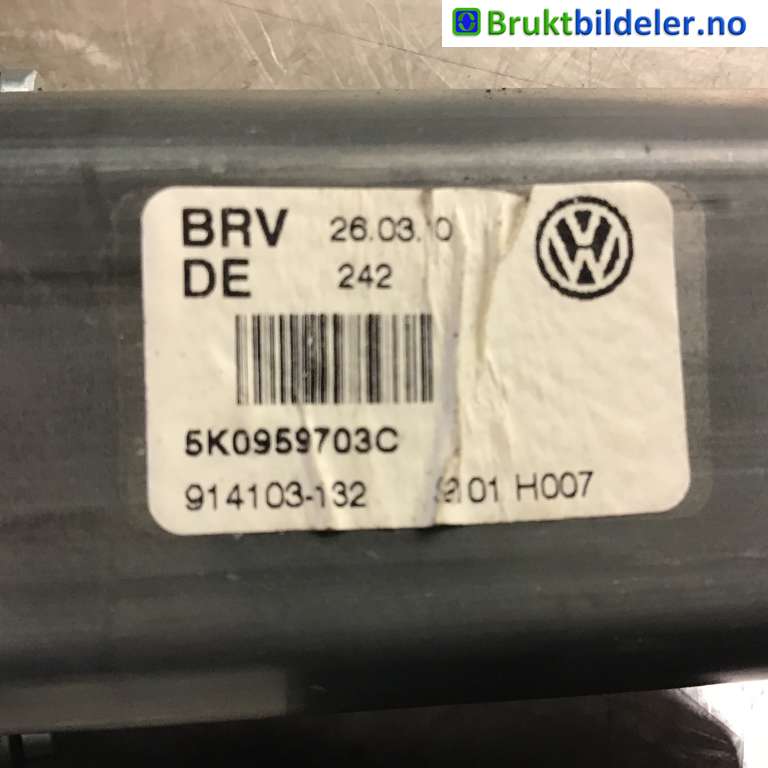 Ruteheis venstre bak til VW Golf VI 2008-2012  (VOLKSWAGEN|5K0 959 703 C||5K0 959 794)