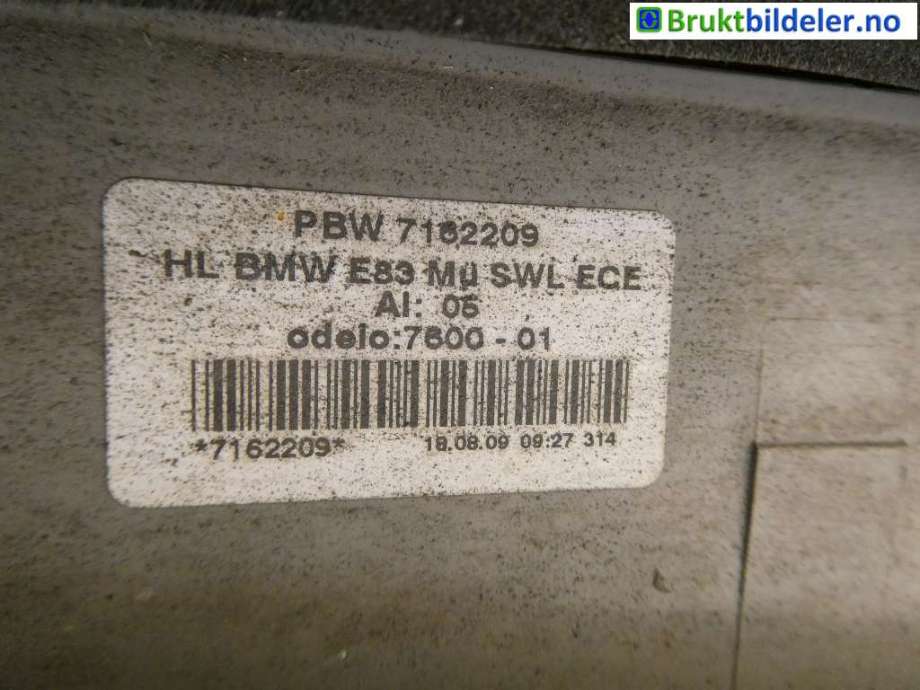 Baklykt venstre til BMW X3 2007-2010 (Fase 2) (E83) (E83) (BMW|63 21 7 162 209||7162209)