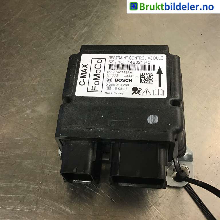 Airbag elektronikk til Ford C-Max, 2015-2019 (Type II, Fase 2)  (FORD|F1CT-14B321-RE)