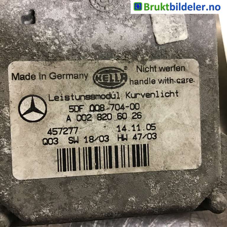 Styreenhet xenon/ballast til Mercedes R-Klasse 2006-2013 (W251) (W251) (MERCEDES|A 002 820 60 26|5DF 008 704-00|)