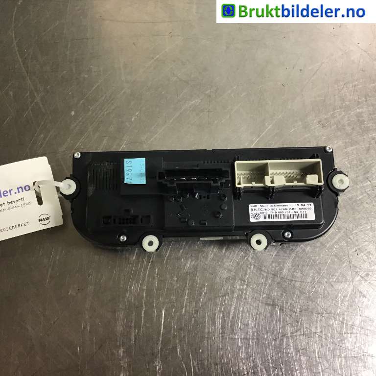 Varmeapparat betjening til VW Caddy 2010-2015 (Type III, Fase 2)  (VOLKSWAGEN|7N0 907 426 N|5HB 009 751-53|)