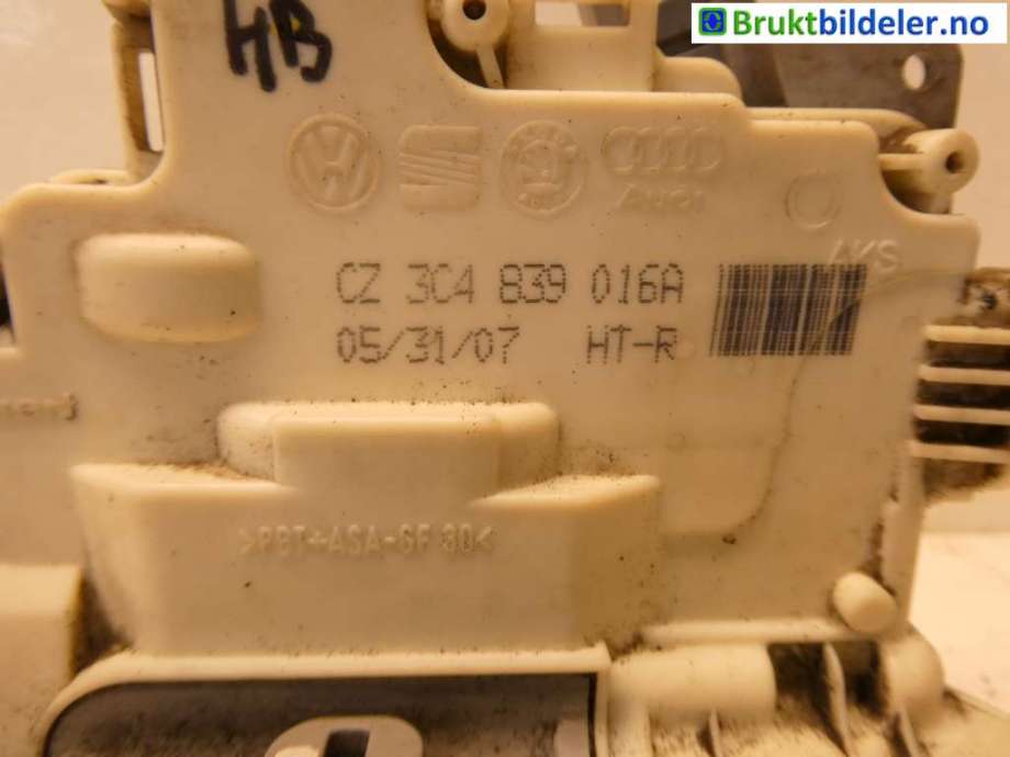 Låsekasse høyre bak til VW Passat 2005-2010 (B6) (B6) (VOLKSWAGEN|3C4 839 016 A|)