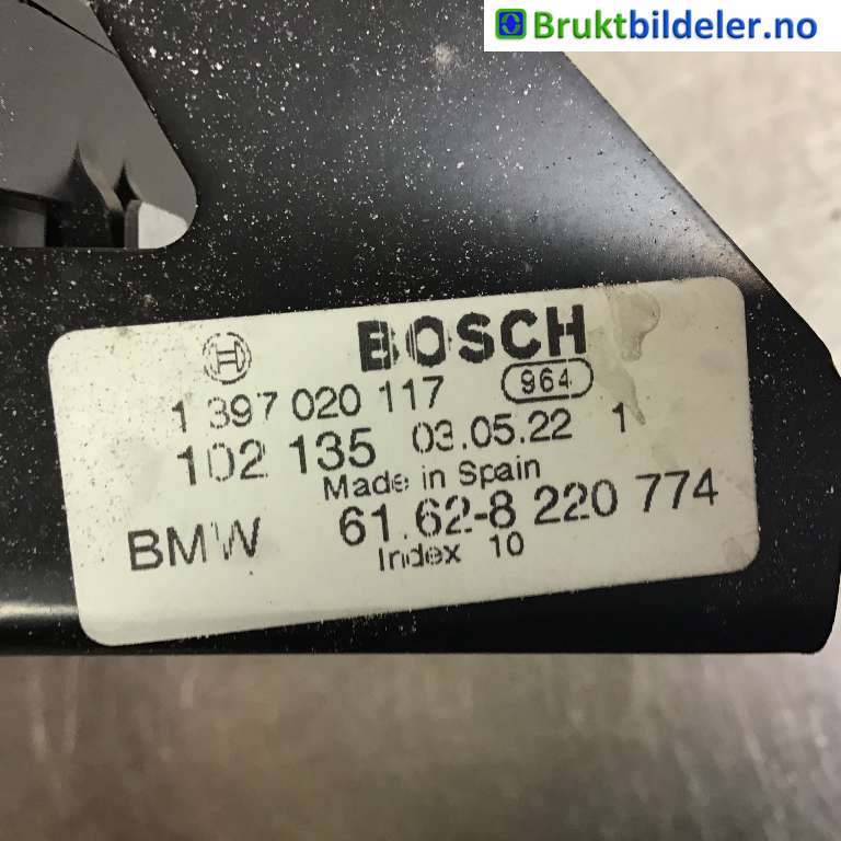 Viskermotor bakrute til BMW 3-Serie 1998-2005 (E46) (E46) (BMW|61 62 7 010 295|0 390 201 559|1 397 020 117)