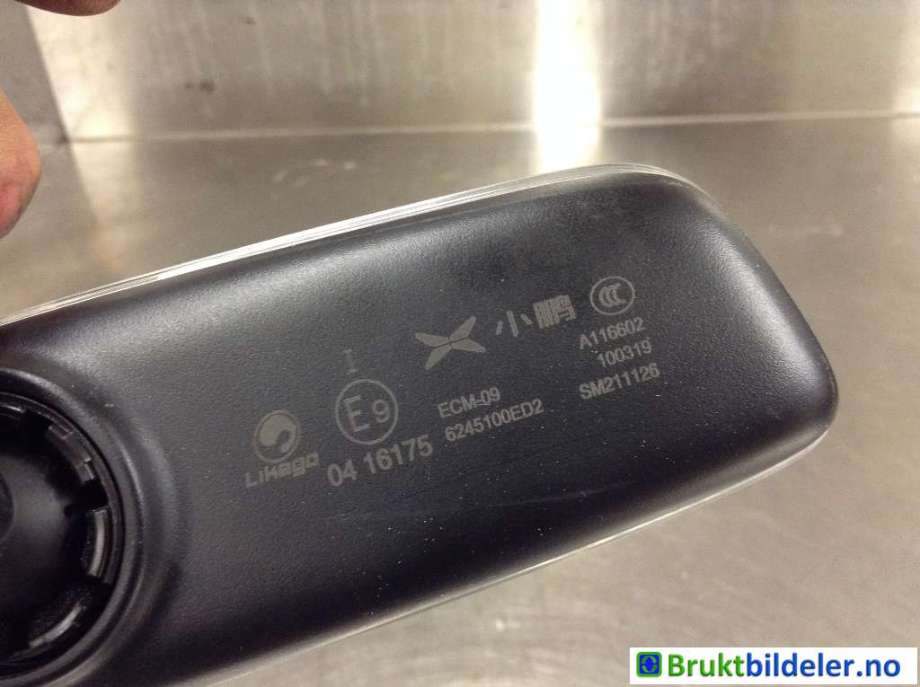 Speil innvendig til XPeng P7 2021-->>  (6245100ED2-00-04|)