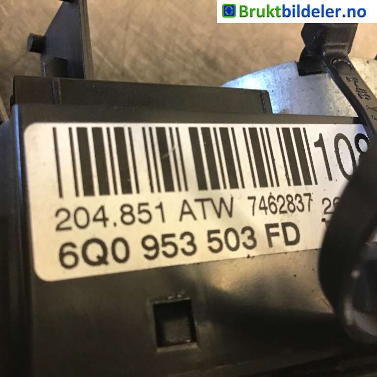 Bryter combi til VW Transporter / Caravelle 2009-2015 (Fase 2) (T5) (T5) (VOLKSWAGEN|6Q0 953 503 FD|7462837|)