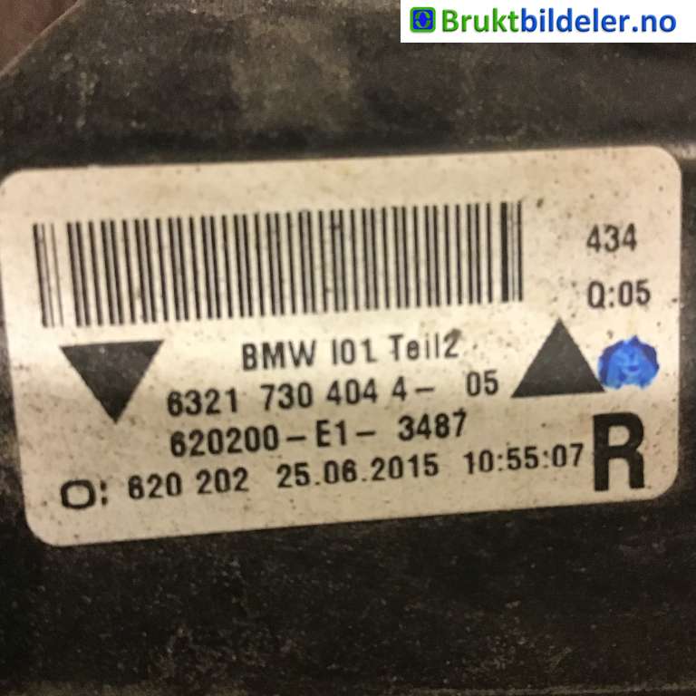 Baklykt fra støtfanger til BMW i3 2013-2022  (BMW|63 21 7 304 044||63 21 7 304 044-05)