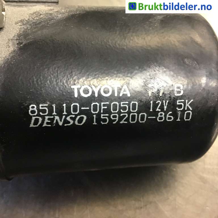 Viskermotor frontrute til Toyota Verso 2004-2009 (Type II)  (TOYOTA|85110-0F020|159200-8610|85110-0F050)