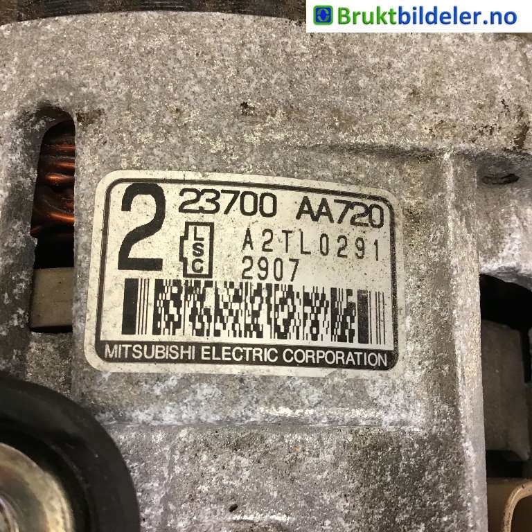 Dynamo til Subaru XV 2012-2017 (Type I)  (SUBARU|23700AA720|)