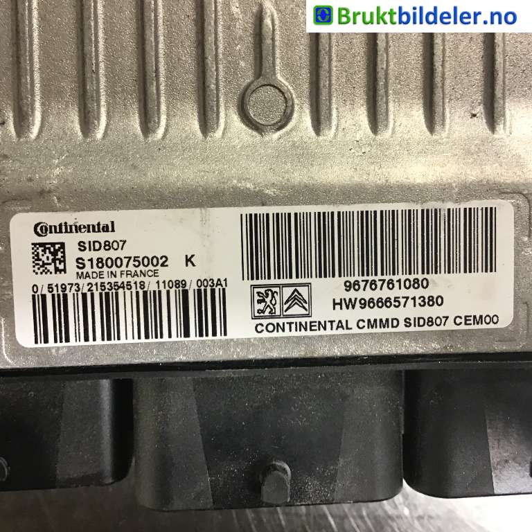 Styreenhet motor til Peugeot 5008 2010-2017 (Type I)  (PEUGEOT|9676761080|S180075002 K|)