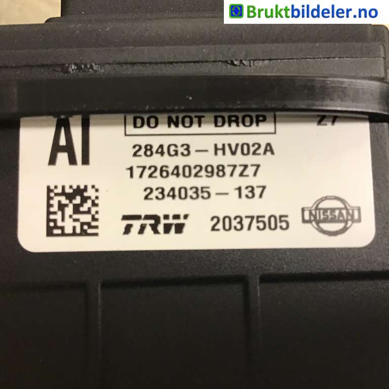 Sensor radar til Nissan Qashqai 2014-2021 (Type II)  (NISSAN|284G3-HV02A|2037505|)
