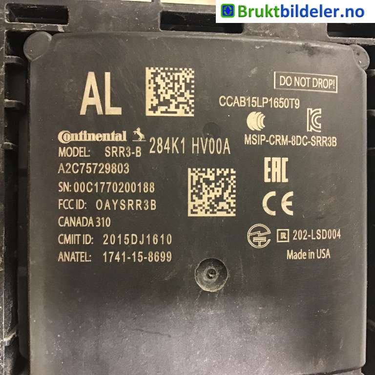 Sensor radar til Nissan Qashqai 2014-2021 (Type II)  (NISSAN|284K1 HV00A|A2C75729803|)