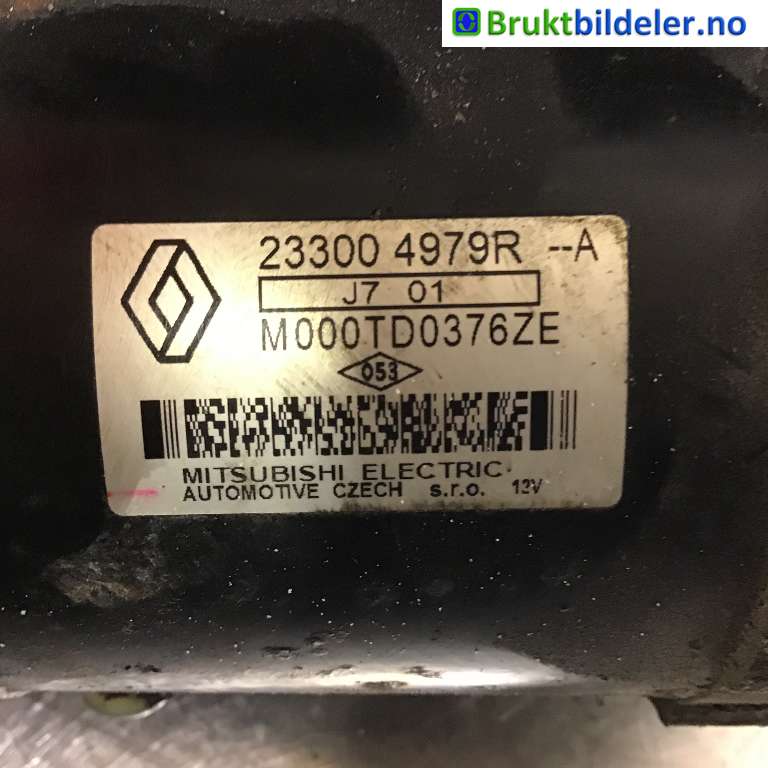 Starter til Nissan Qashqai 2014-2021 (Type II) (NISSAN|2330000Q4B|M000TD0376ZE|23300 4979 R)