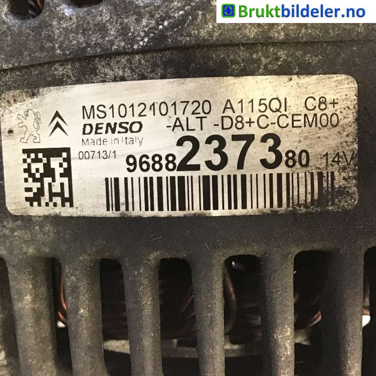Dynamo til Peugeot 208 2012-2019 (Type I) (PEUGEOT|96 882 373 80|MS1012101720|)