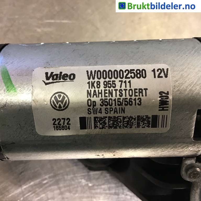 Viskermotor bakrute til VW Scirocco 2008-2013  (VOLKSWAGEN|1K8 955 711|W000002580|)