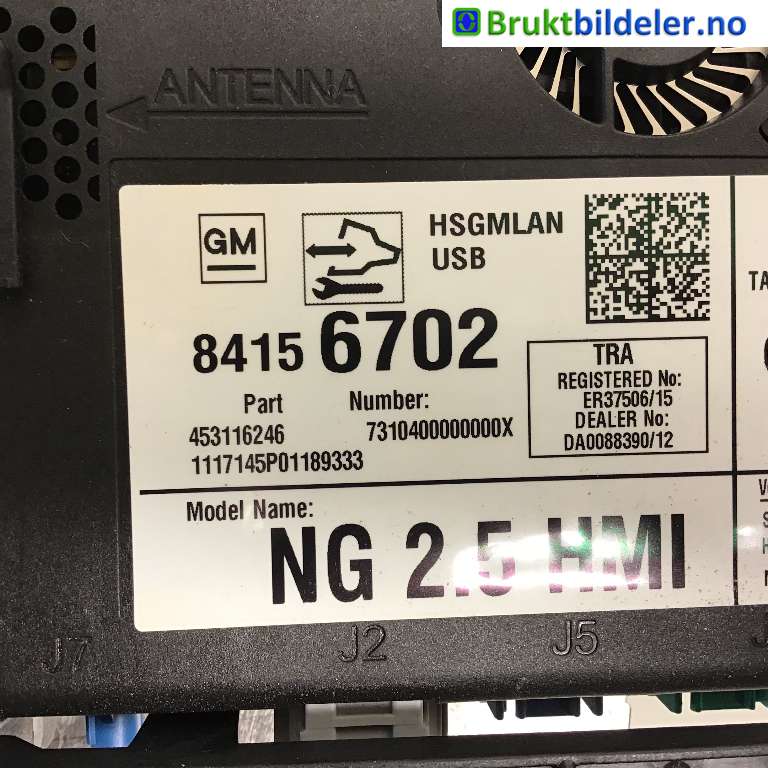 Styreenhet diverse til Opel Mokka 2012-2016 (Type I, Fase 1)  (OPEL|84156702|453116246|)