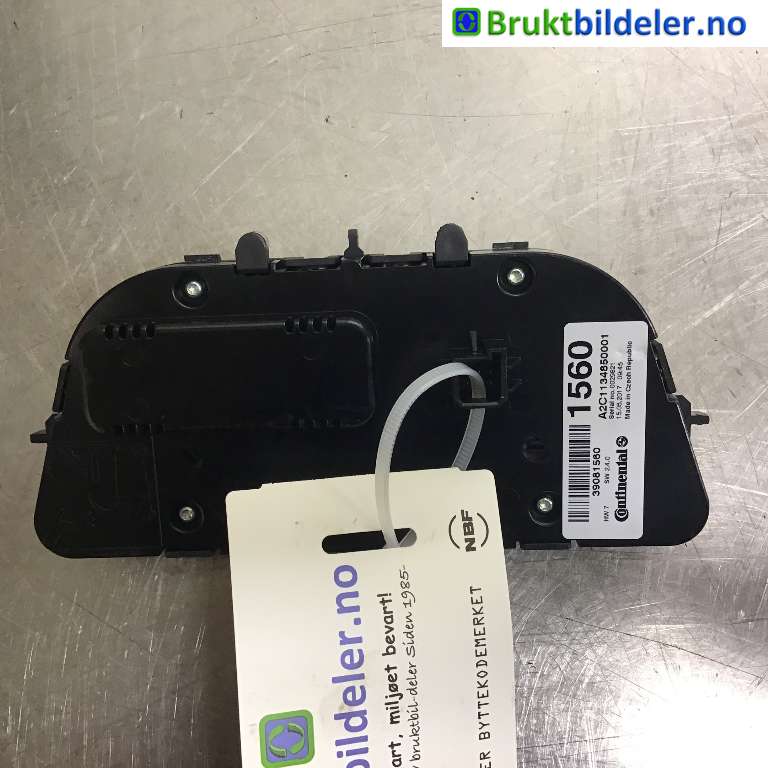 Varmeapparat betjening til Opel Mokka 2012-2016 (Type I, Fase 1)  (OPEL|39081560|A2C1134850001|)