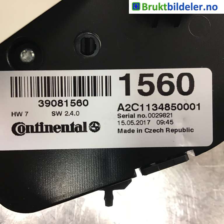 Varmeapparat betjening til Opel Mokka 2012-2016 (Type I, Fase 1)  (OPEL|39081560|A2C1134850001|)