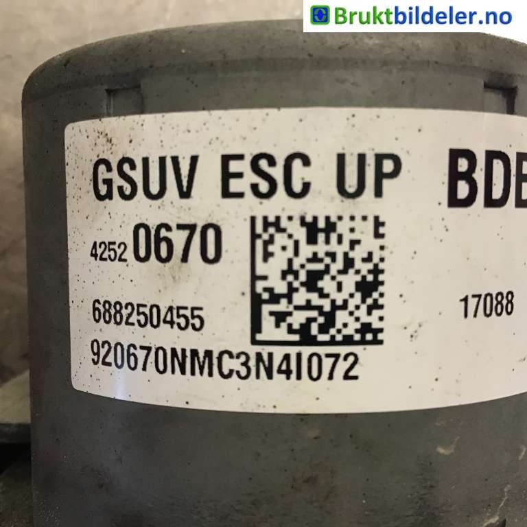 ABS sentral til Opel Mokka 2012-2016 (Type I, Fase 1)  (OPEL|42427073|688250455|42520670)