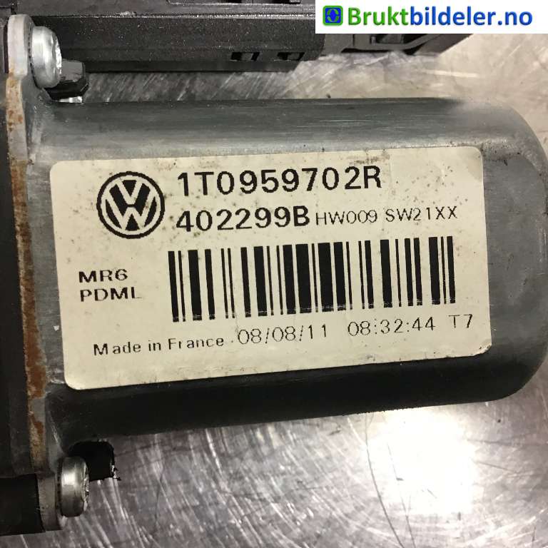 Ruteheis høyre foran til VW Caddy 2010-2015 (Type III, Fase 2)  (VOLKSWAGEN|1T0 959 702 R|402299B|550 959 792)