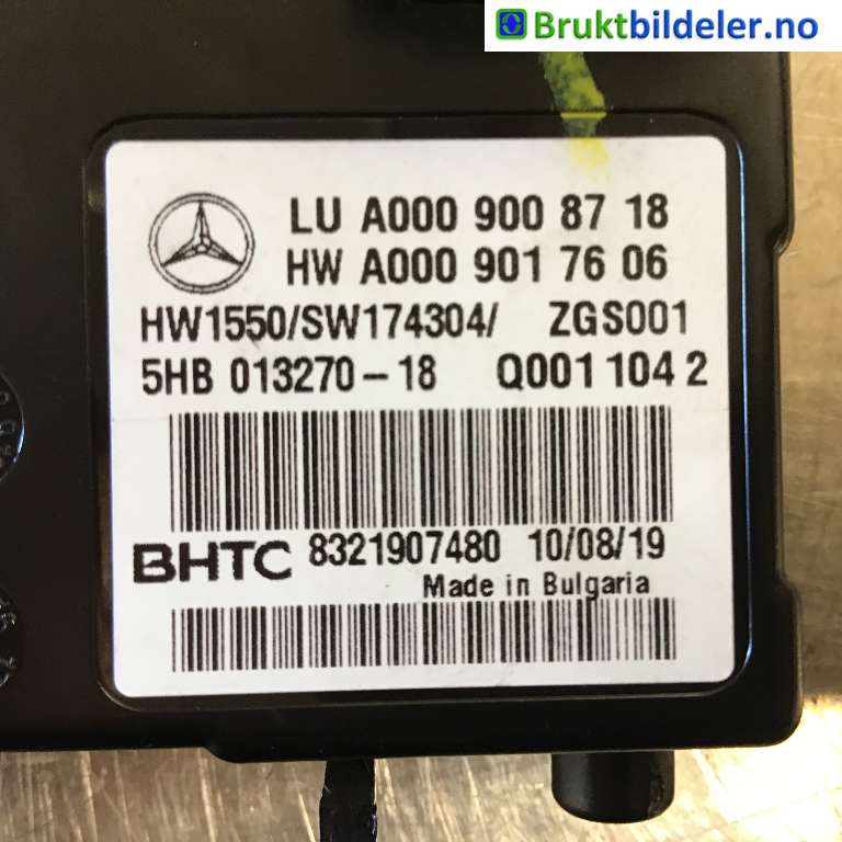 Styreenhet diverse til Mercedes C-Klasse 2018-2021 (Fase 2) (W205) (W205) (MERCEDES|A 000 900 87 18|83219077480|)