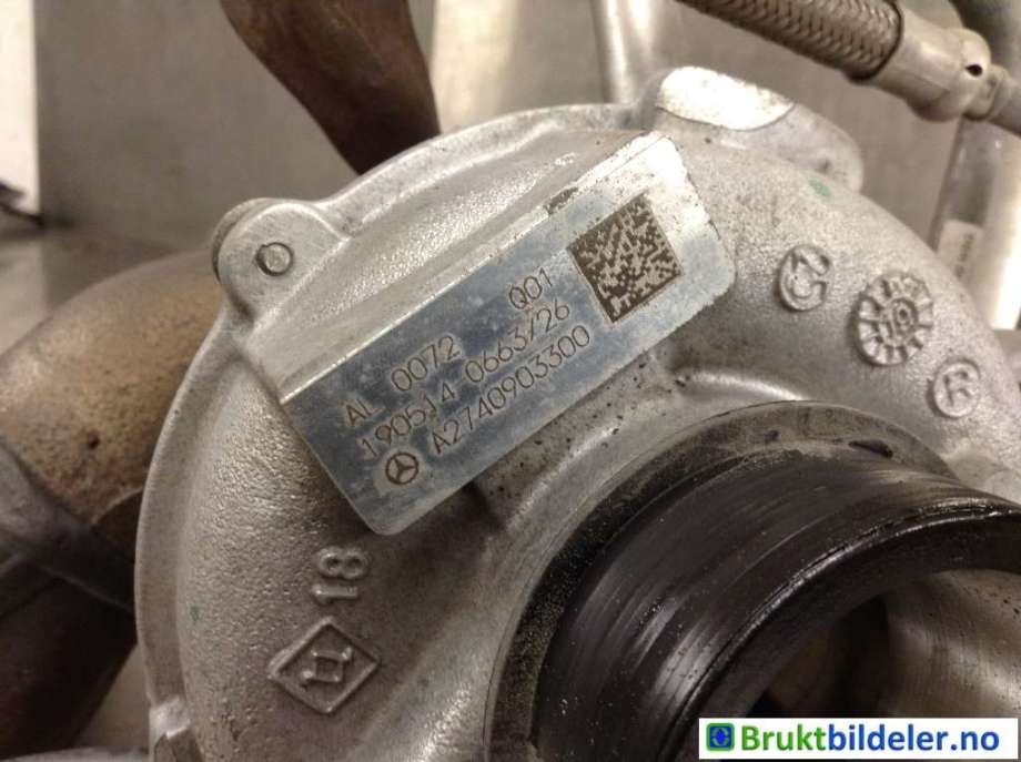 Turbo til Mercedes C-Klasse 2018-2021 (Fase 2) (W205) (W205) (MERCEDES|A 274 090 33 00|190514-0663/26|)
