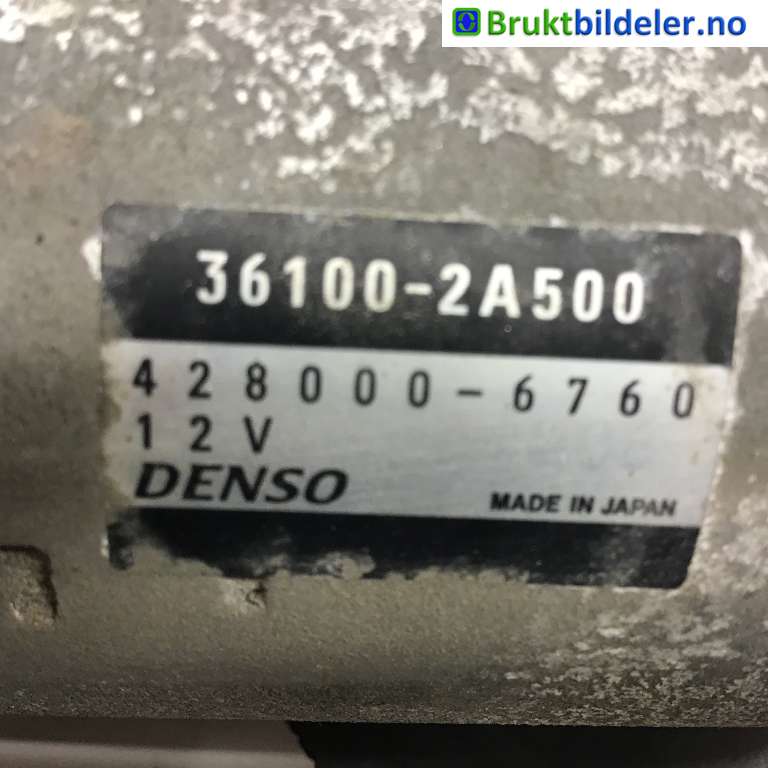 Starter diesel til Hyundai Ix20 2010-2017 (HYUNDAI|36100-2A500|428000-6760|)
