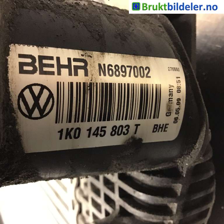 Intercooler til VW Golf VI 2008-2012  (VOLKSWAGEN|1K0 145 803 T|)