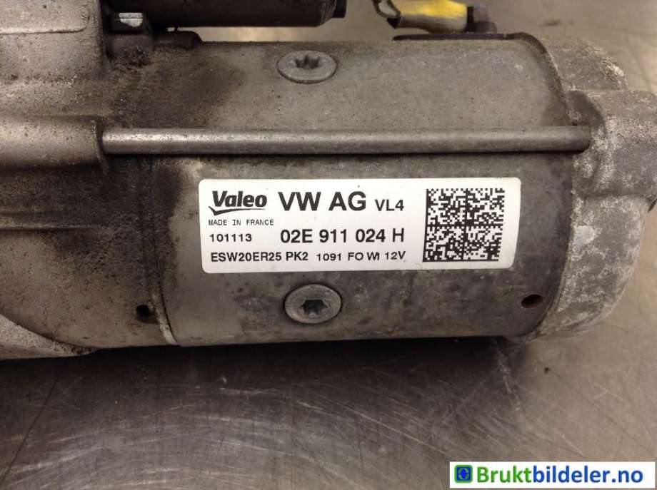 Starter diesel til VW Tiguan 2011-2016 (Type I, Fase 2)  (VOLKSWAGEN|02E 911 024 H|ESW20ER25|)