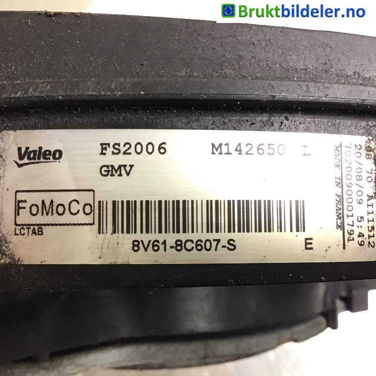 Kjølevifte til Mazda 3 2009-2013 (Type II) (MAZDA|Y642-15-035B|FS2006 M142650 L|8V61-8C607-S)