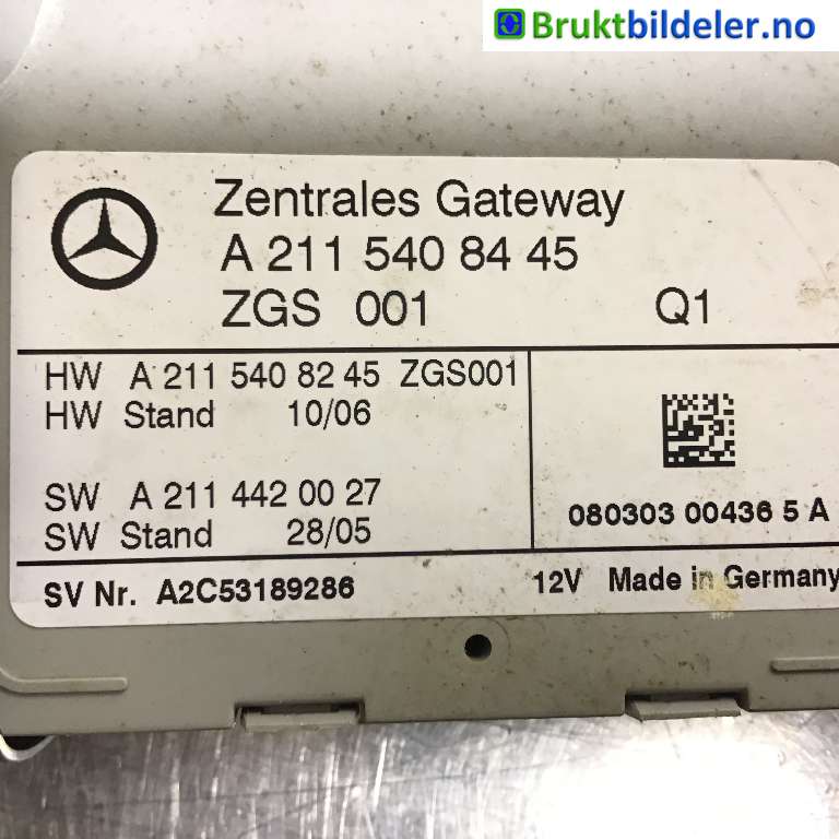 Styreenhet sentrallås til Mercedes CLS 2004-2010 (C219) (C219) (MERCEDES|A 211 540 84 45|A2C53189286|)