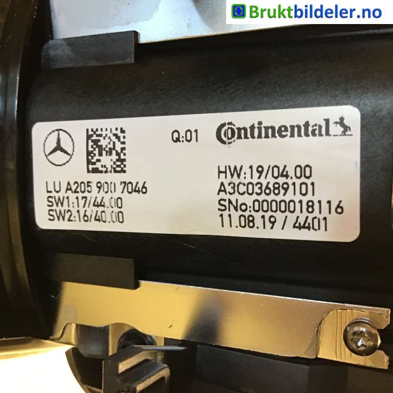 Bryter diverse til Mercedes C-Klasse 2018-2021 (Fase 2) (W205) (W205) (MERCEDES|A 205 900 70 46|A3C03689101|)