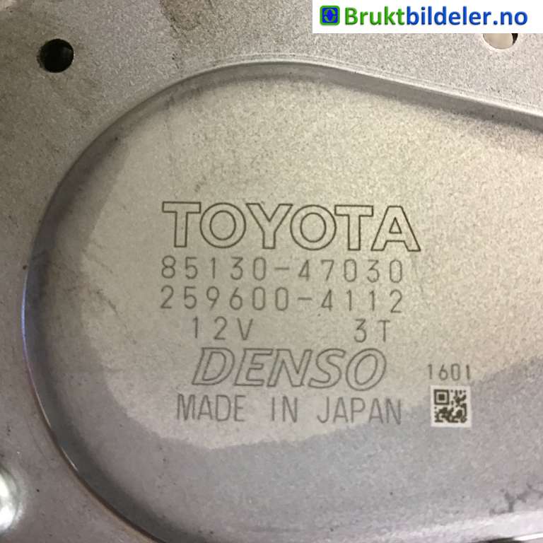 Viskermotor bakrute til Toyota Prius 2016-2023 (Type IV) (combi) (combi) (TOYOTA|85130-47030|259600-4112|)