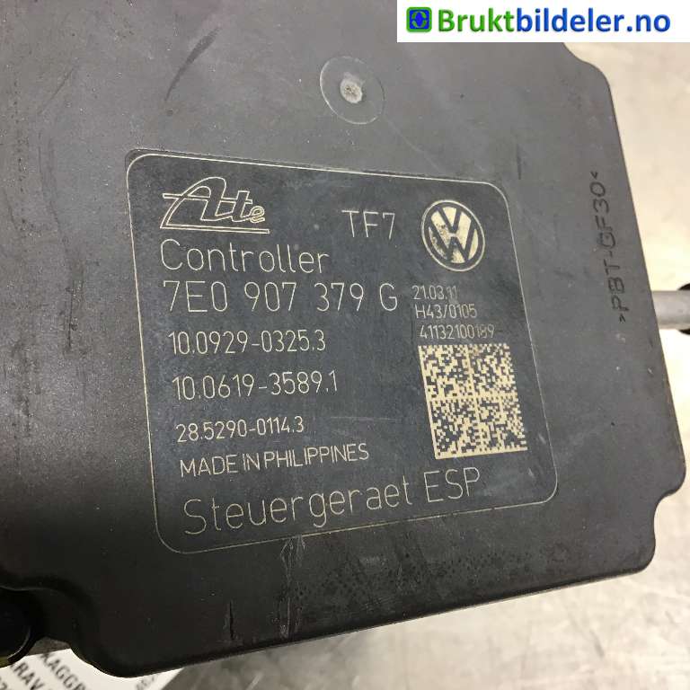 ABS sentral til VW Transporter / Caravelle 2009-2015 (Fase 2) (T5) (T5) (VOLKSWAGEN|7E0 614 517 C|10.0212-0612.4|7E0 907 379 G)