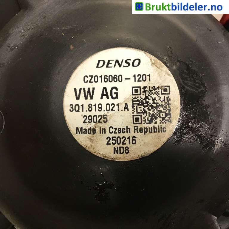 Varmeapparat motor til VW Passat 2015-2019 (Fase 1) (B8) (B8) (VOLKSWAGEN|3Q1 819 021 A|CZ016060-1201|)