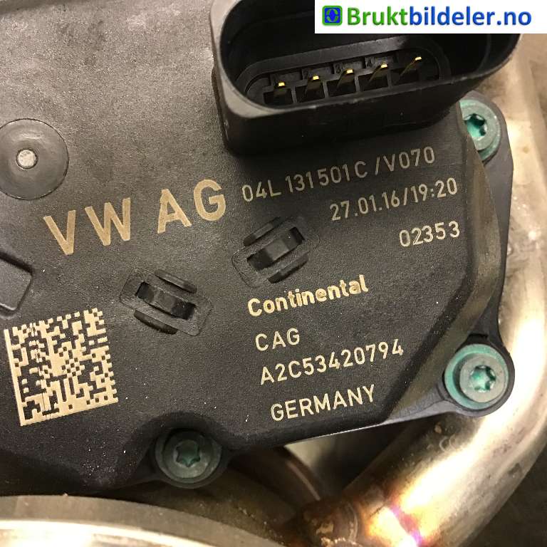 EGR-ventil til VW Passat 2015-2019 (Fase 1) (B8) (B8) (VOLKSWAGEN|04L 131 512 D|Y2392011|)