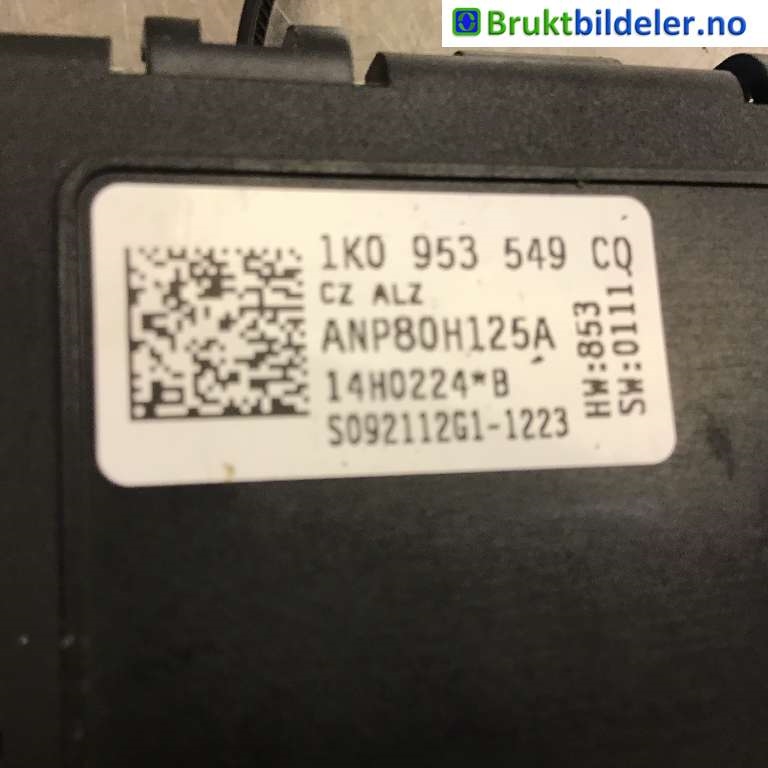 Styreenhet diverse til VW Touran 2007-2010 (Type I, Fase 2) (VOLKSWAGEN|1K0 953 549 CQ|ANP80H125A|)
