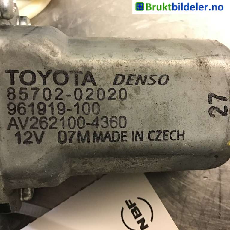 Ruteheis høyre bak til Toyota Avensis 2009-2015 (Type III, Fase 1) (TOYOTA|85702-02020|262100-4360|)