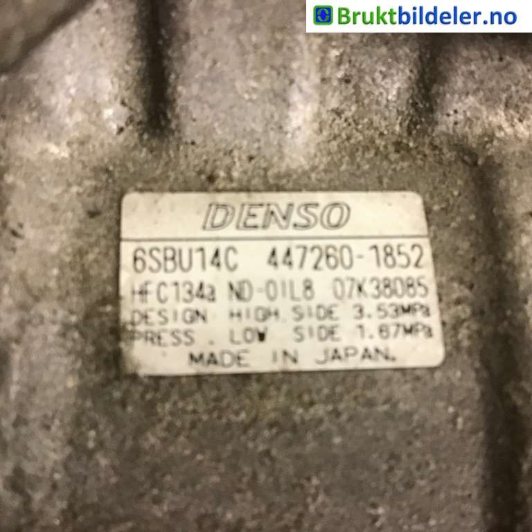 Aircondition kompressor til BMW 3-Serie 2005-2011 (E90/E91/E92/E93) (E90/E91/E92/E93) (BMW|64 52 6 987 862|447260-1852|----------)