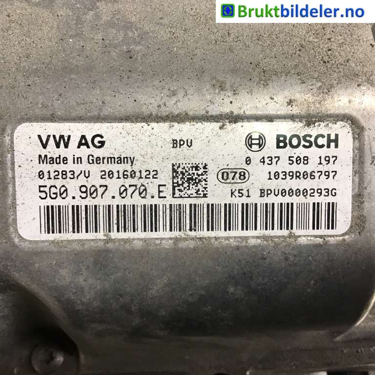 Styreenhet diverse til VW e-Golf 2014-2017 (Fase 1) (VOLKSWAGEN|5G0 907 070 E|0 437 508 197|)