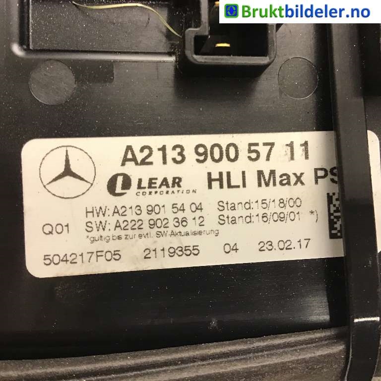Styreenhet xenon/ballast til Mercedes E-Klasse 2016-2023 (W213) (W213) (MERCEDES|A 213 900 57 11|)