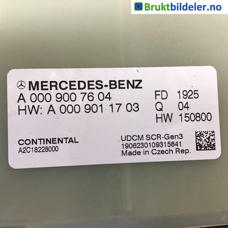 Styreenhet diverse til Mercedes E-Klasse 2016-2023 (W213) (W213) (MERCEDES|A 000 900 76 04|A2C18228000|)